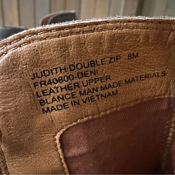 Frye Judith Double Zip Leather Booties - Suede Boots -NEW - Picture 8 of 9